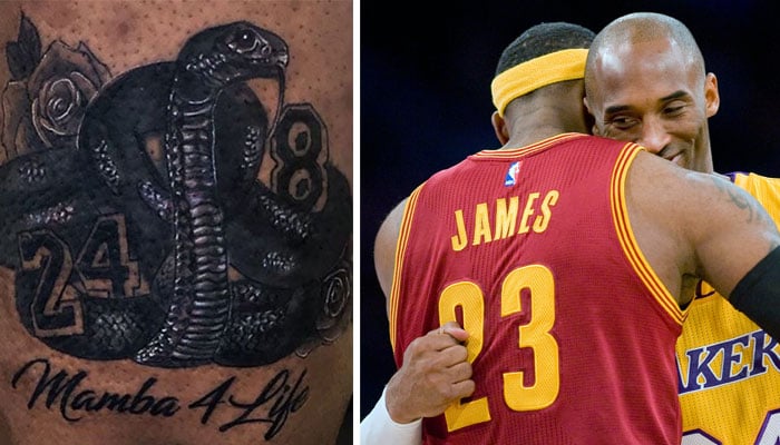 LeBron James honours Kobe Bryant with 'Mamba 4 Life' tattoo - NBA -  