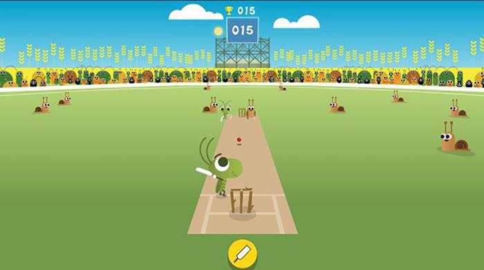 cricket game on google