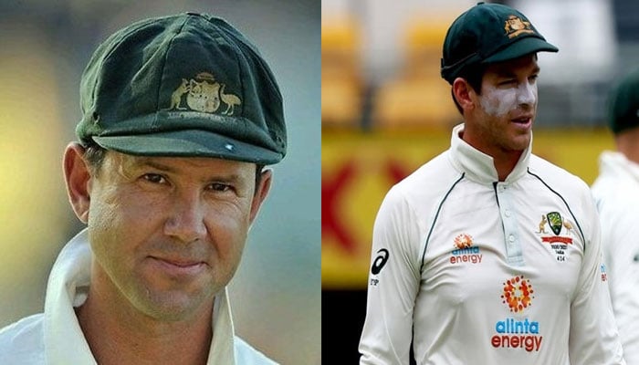 Ricky Ponting (L) and Tim Paine (R) - File photo