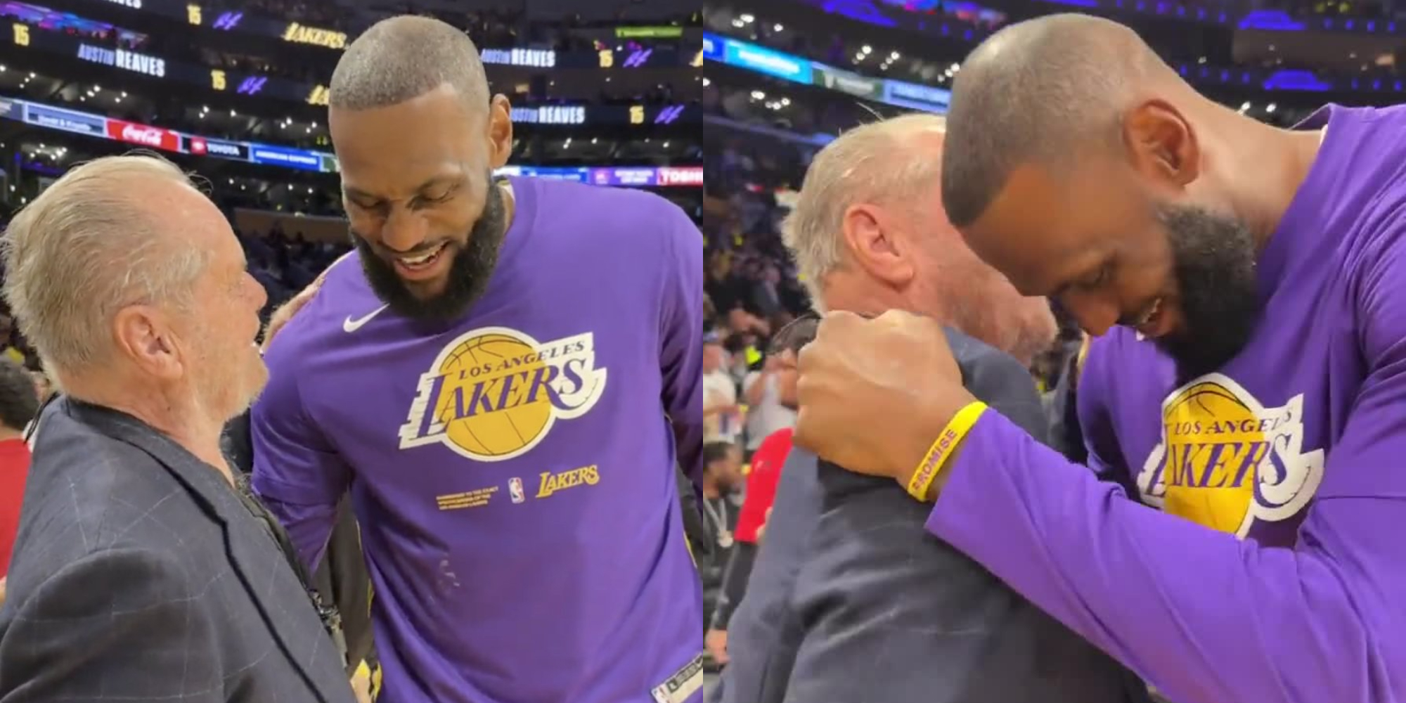 Jack Nicholson Returns to Courtside Seat For Lakers' Playoff Game
