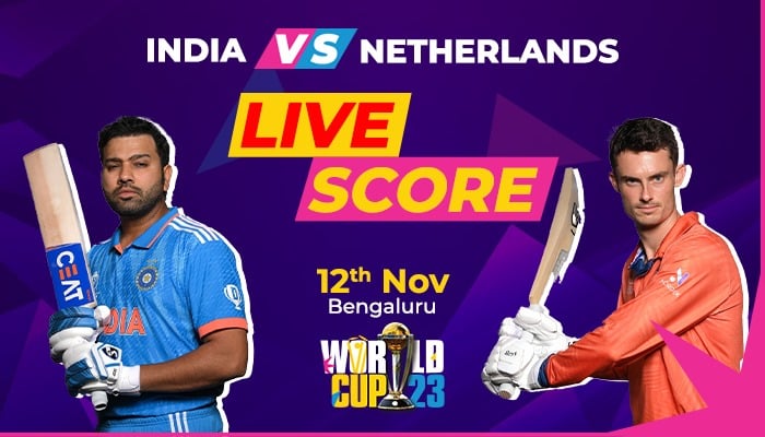 India Vs Netherlands Live Score Icc World Cup 2023 International Geosupertv 1130