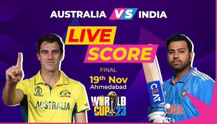 India vs Australia live score, ICC World Cup 2023 Final - International - geosuper.tv