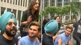 WATCH: 'Consider Sharma, Kohli as your friends': Indian fans make unique request to Shaheen Afridi 