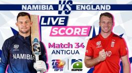 England vs Namibia live score, T20 World Cup 2024