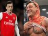 Mesut Ozil shows off ripped body one year after hitting the gym