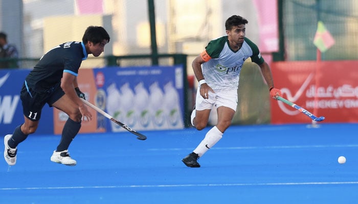 40365 3175694 updates - Pakistan: Pakistan edge past Japan to reach Junior Hockey Asia Cup final - MUSCAT: Hannan Shahid’s twin strike led Pakistan to a hard-fought 4-2 victory over Japan here on Tuesday and qualified for the final of the ongoing 2024 Men’s Junior Hockey Asia Cup.